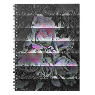 Techno-Blumenstrauß Notizblock