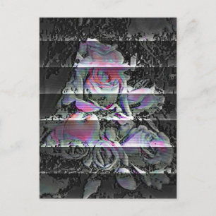 Techno-Blumenstrauß Postkarte