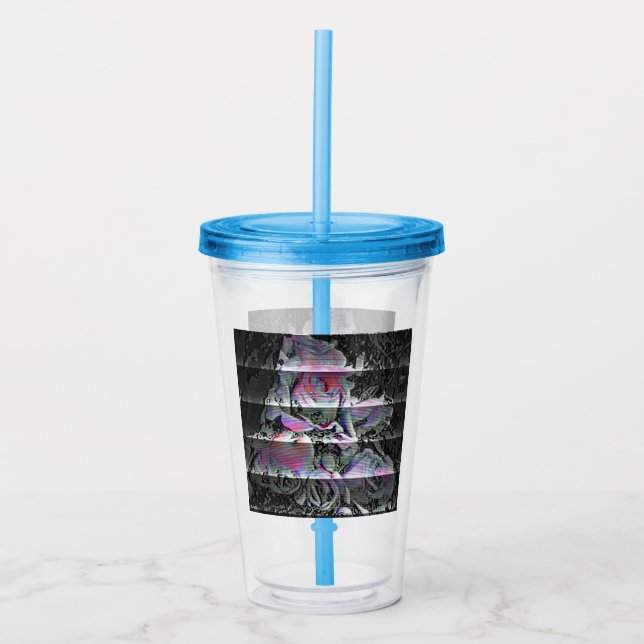Techno Bouquet Acryltrinkbecher (Vorderseite)