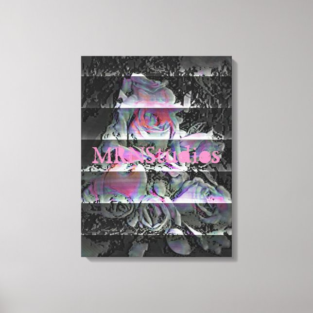 Techno Bouquet Canvas Print Leinwanddruck (Vorderseite)