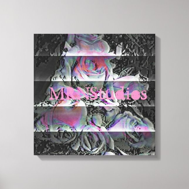 Techno Bouquet Canvas Print Leinwanddruck (Vorderseite)