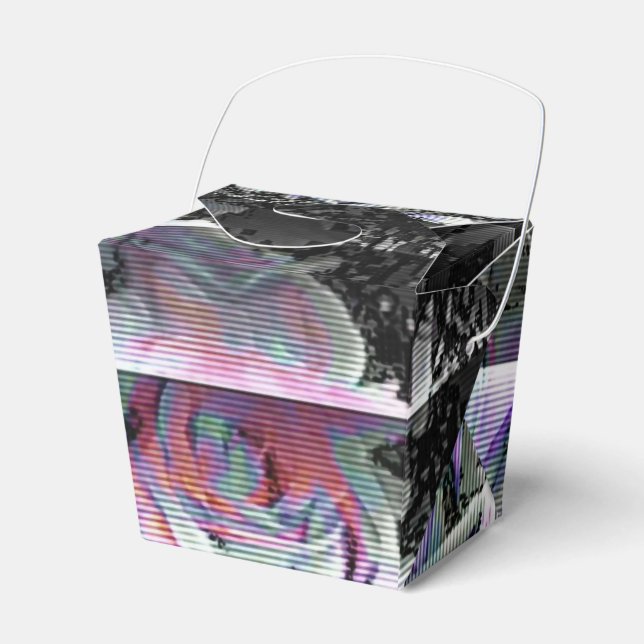 Techno Bouquet Favor Box Geschenkschachtel (Vorderseite)