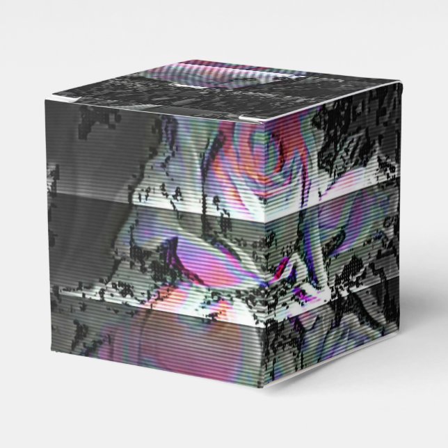 Techno Bouquet Favor Box Geschenkschachtel (Vorderseite)