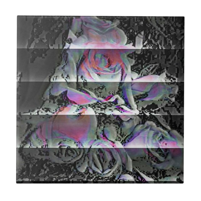 Techno Bouquet Fliese (Vorderseite)