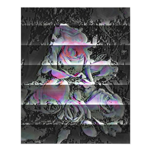 Techno Bouquet Foto Print (Vorne)