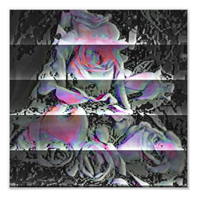 Techno Bouquet Foto Print (Vorne)