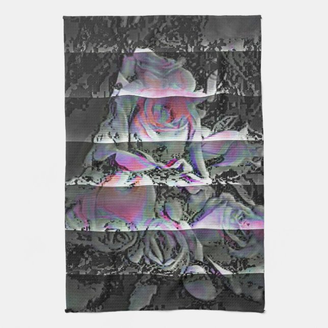 Techno Bouquet Geschirrtuch (Vertikal)