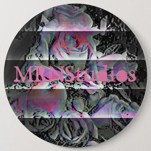 Techno Bouquet  Knopf Button (Vorderseite)