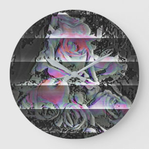 Techno Bouquet Large Clock Große Wanduhr