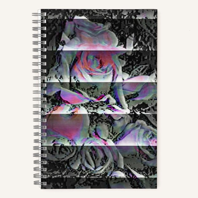 Techno Bouquet-Notebook Notizbuch (Vorderseite)