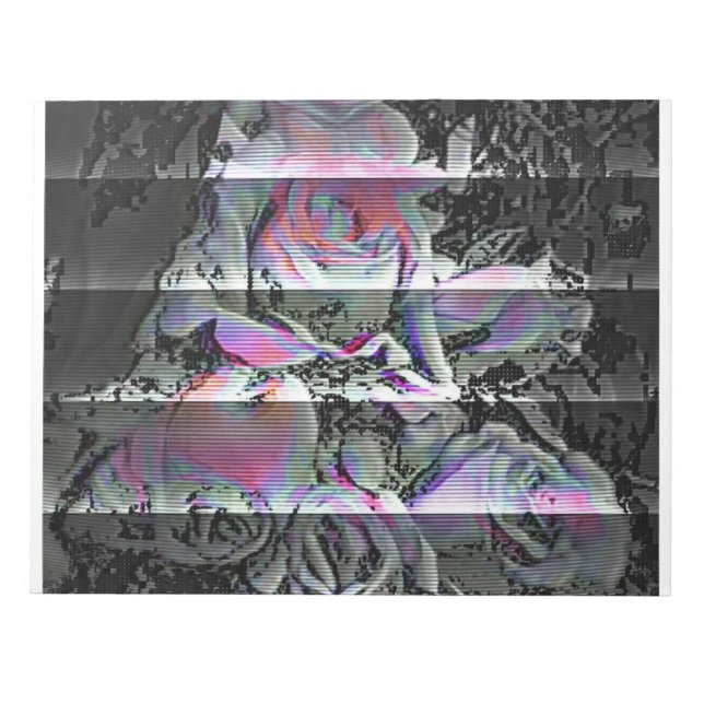 Techno Bouquet Notepad Notizblock (Vorderseite)
