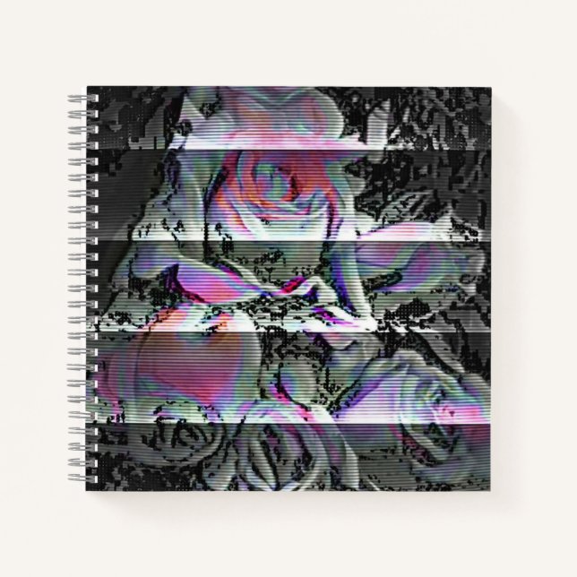Techno Bouquet Notizbuch (Vorderseite)