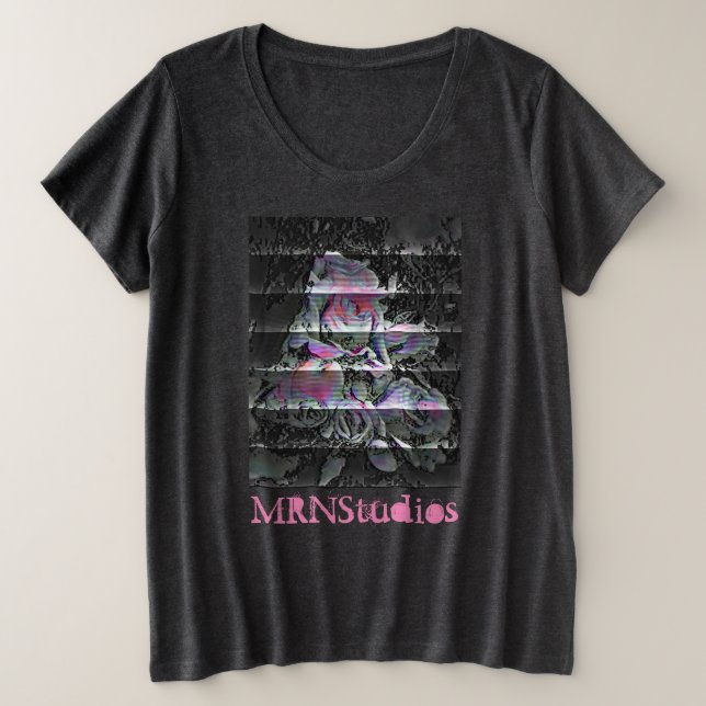 Techno Bouquet Plus Size T - Shirt (Design vorne)