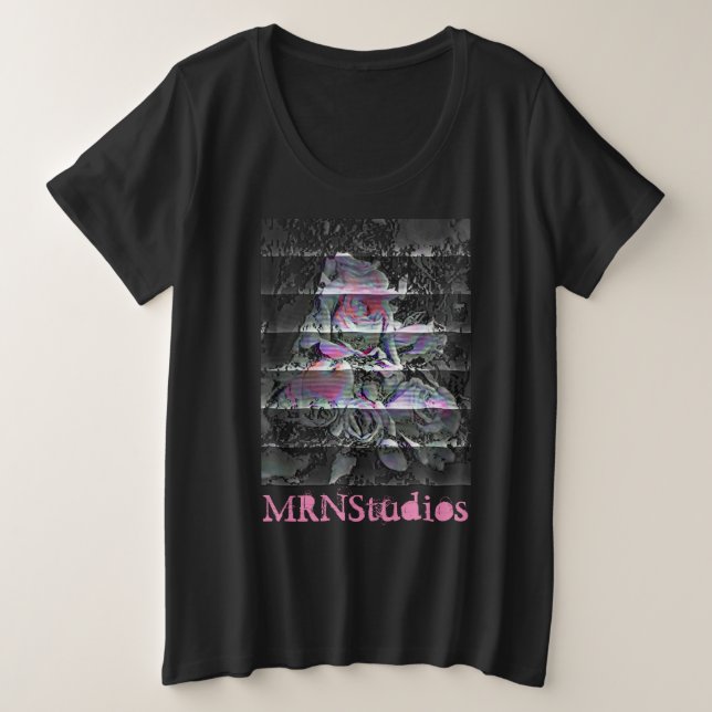 Techno Bouquet Plus Size T - Shirt (Design vorne)