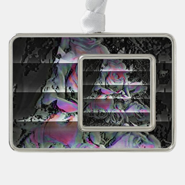 Techno Bouquet Rahmen-Ornament Silber (Vorderseite)