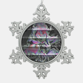 Techno Bouquet Schneeflocken Zinn-Ornament