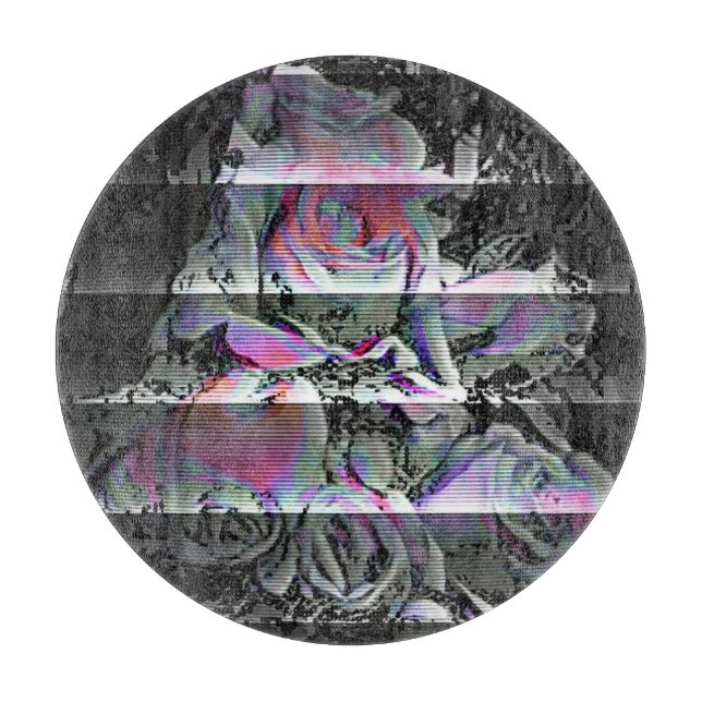 Techno Bouquet Schneidbrett Schneidebrett (Vorderseite)