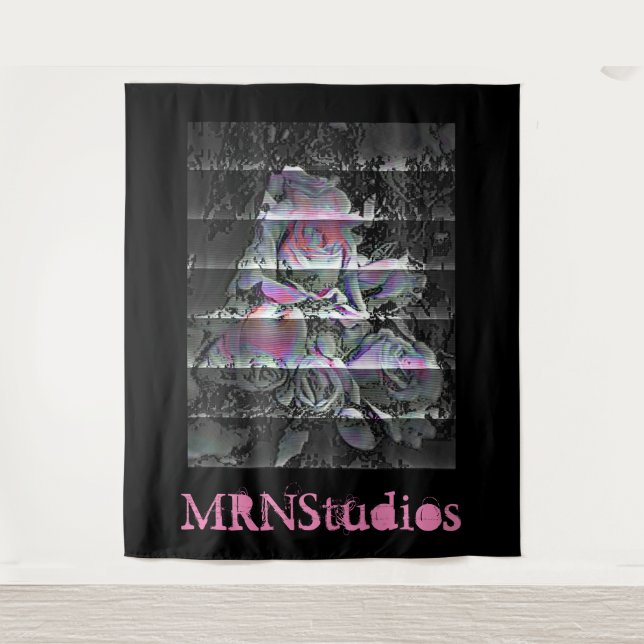 Techno Bouquet Wandteppich (Vorderseite)