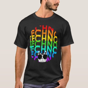 Techno Cat Dub Step Electro Music Synthesizer T-Shirt