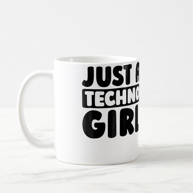 Techno Clubbing Raver Electro Rave Just A Techno G Kaffeetasse (Links)