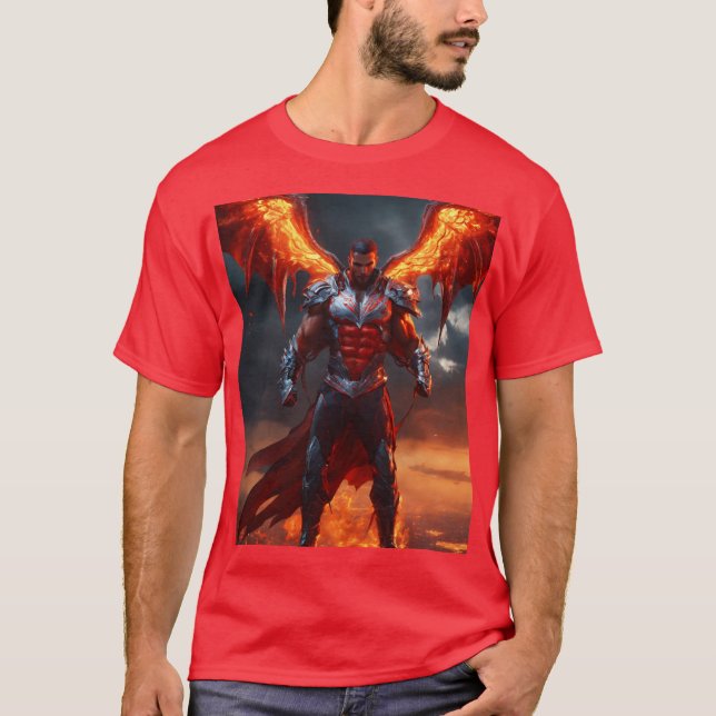 Techno-Devil: Das digitale Schlachtfeld beherrsche T-Shirt (Vorderseite)