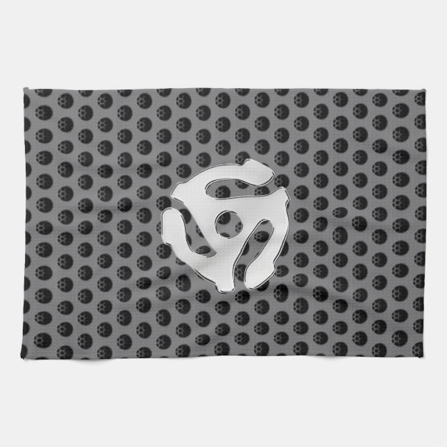 Techno drucken Retro Vintage Distanzscheibe DJ Küchentuch (Horizontal)