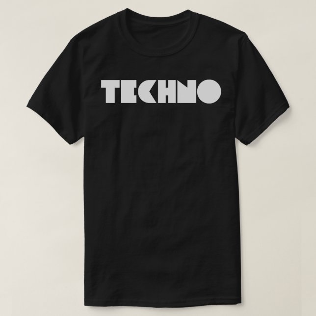 TECHNO fett 1 T-Shirt (Design vorne)