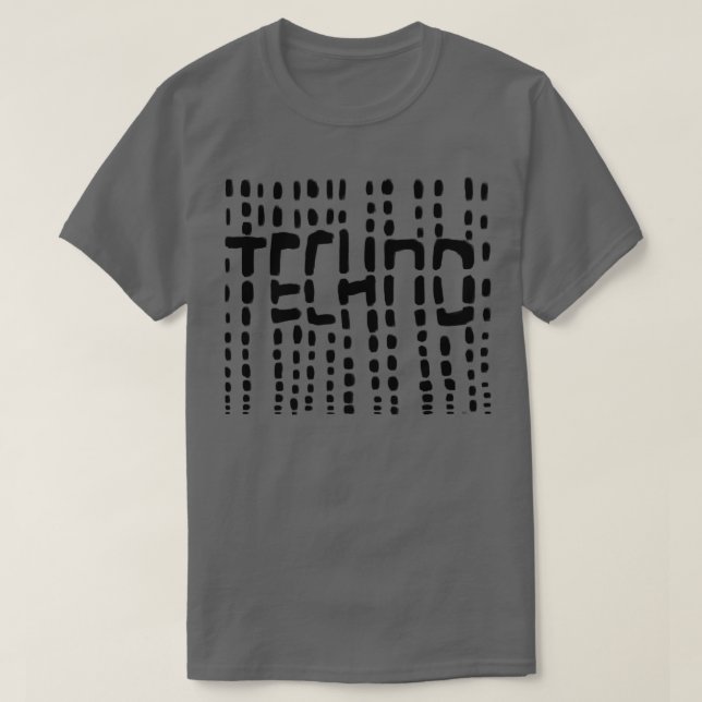 Techno für Techno DJ Raver T-Shirt (Design vorne)