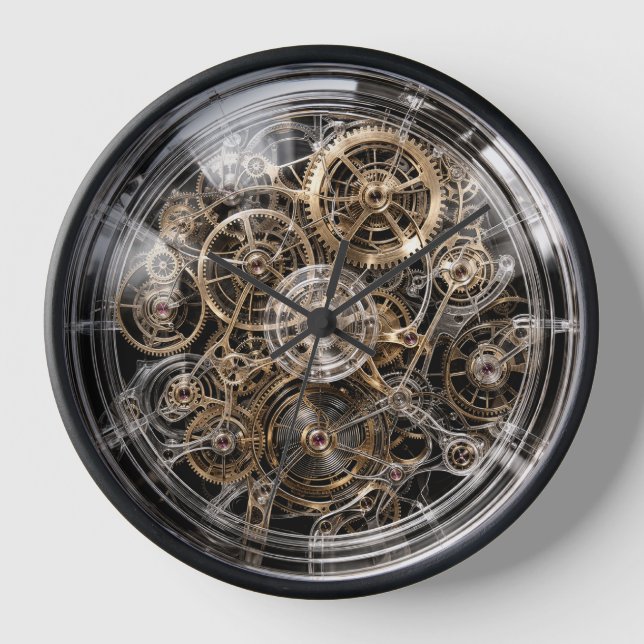 Techno geek quartz clock DIY Uhr (Vorderseite)