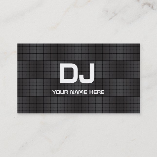Techno-Gradient-DJ-Geschäftskarten Visitenkarte (Vorderseite)