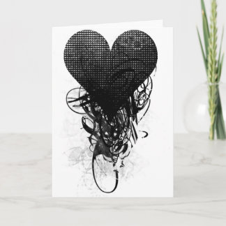 Techno Heart Card Karte