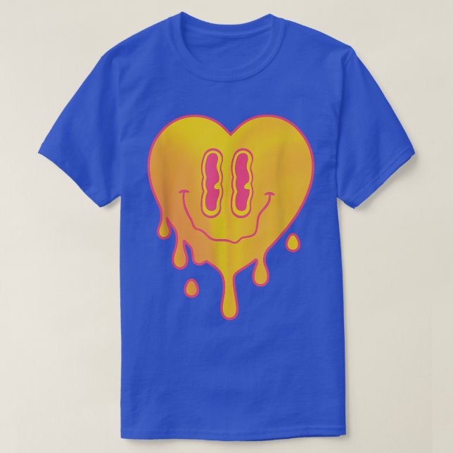 Techno Heart EDM Music Festival Rave Dubstep T-Shirt (Design vorne)