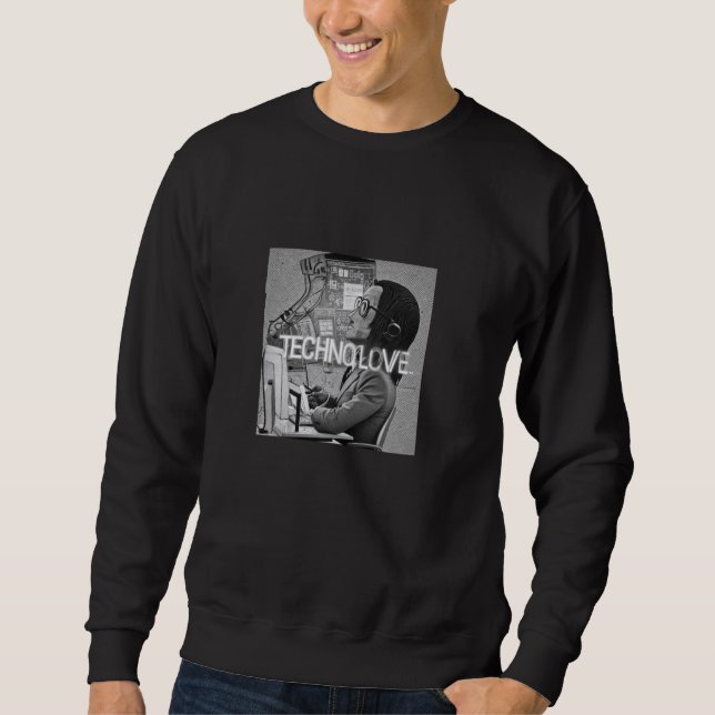 Techno Hoodie Techno T - Shirt Techno Cushion Rave (Vorderseite)
