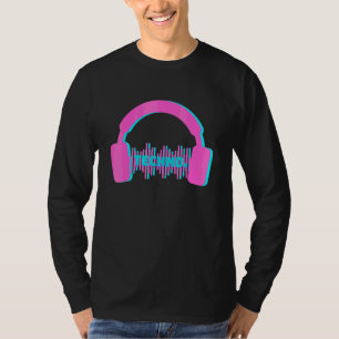 Techno-Kopfhörer Edm-Musik-Festival Rave-Dubstep T-Shirt