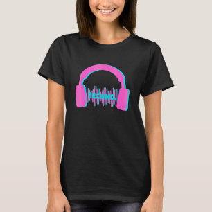 Techno-Kopfhörer Edm-Musik-Festival Rave-Dubstep T-Shirt
