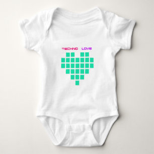 Techno Liebe Baby Strampler
