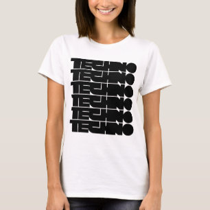 Techno-Logo-Design mit fetter Typografie T-Shirt