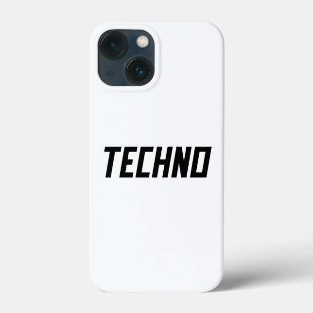 TECHNO Music Case-Mate iPhone Hülle (Rückseite)