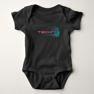 Techno Music DJ Festival de Party Baby Strampler