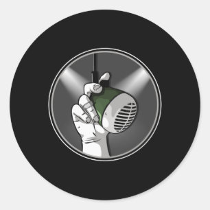 Techno Music DJ Rave Electro Trance Geschenk Idee Runder Aufkleber