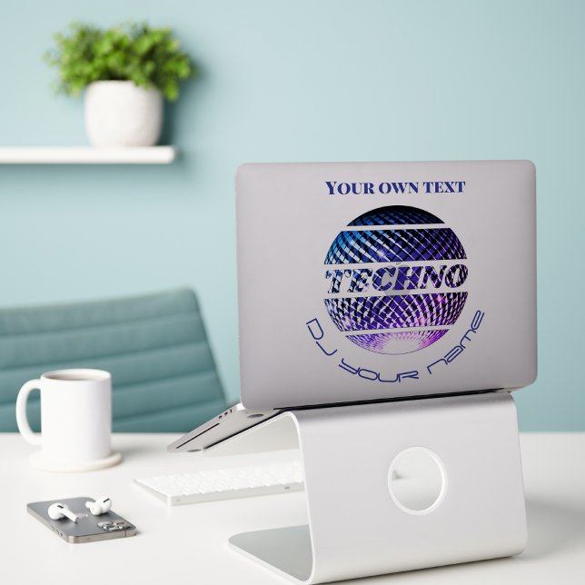 Techno Music DJ Werbeaktion Custom-Cut Vinyl Stick Aufkleber (Von Creator hochgeladen)