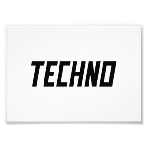 TECHNO Music Fotodruck