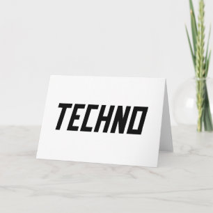 TECHNO Music Karte
