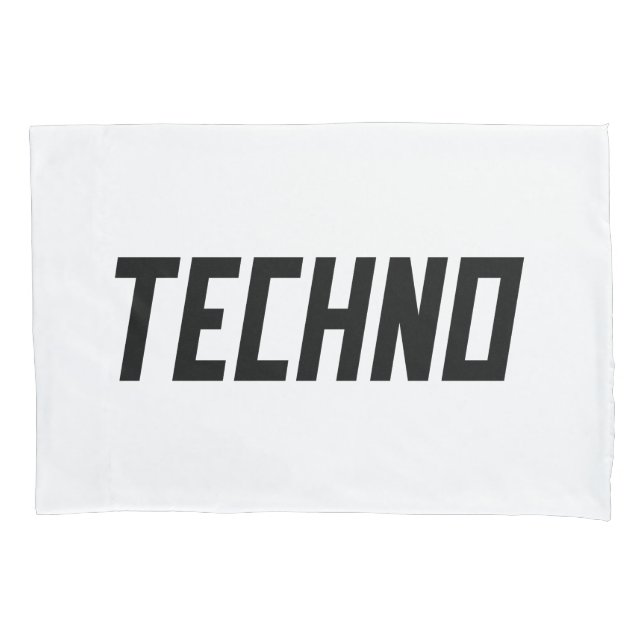 TECHNO Music Kissenbezug (Vorderseite)