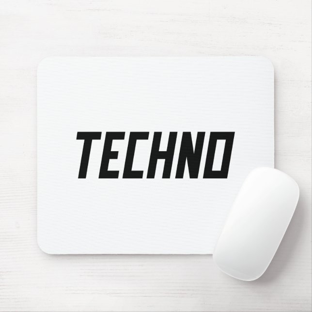 TECHNO Music Mousepad (Mit Mouse)