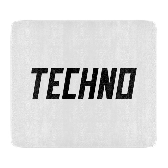 TECHNO Music Schneidebrett (Vorderseite)