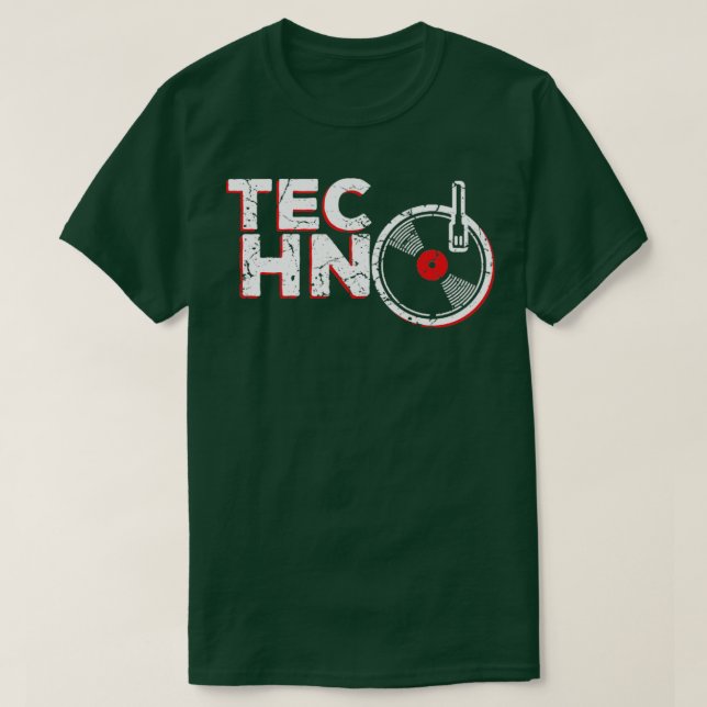 Techno Music T-Shirt (Design vorne)