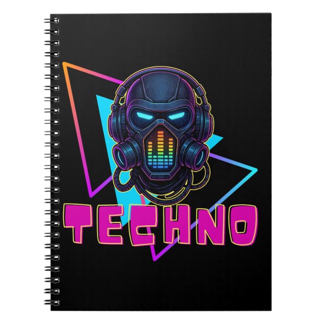 Techno Notizblock (Vorderseite)