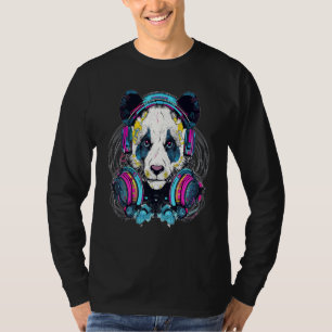 Techno Panda Dj Musik EDM Festival T-Shirt