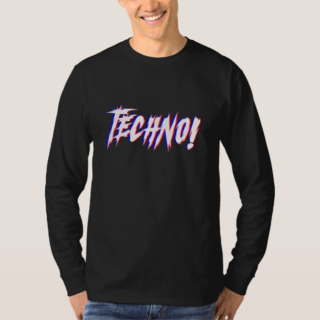 Techno Rave Clubbing Party Outfit House Dubstep Ha T-Shirt (Vorderseite)